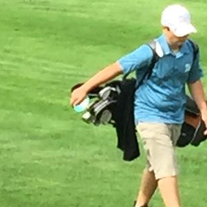 Mens PGA Junior League Blue Shirt Adult M